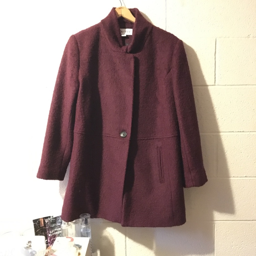 burgundy Ava &Viv coat